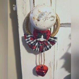 Tuxedo Cat Door Decor Door Knob Hanger Cat Lady Kitty Home Decorations OOAK